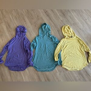 3 x Lululemon Drysense Hoodies Size M